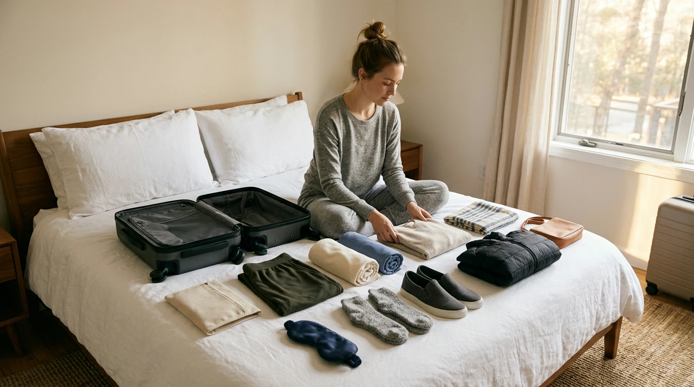 Comfortable Airplane Outfit Formula + Travel Capsule Wardrobe