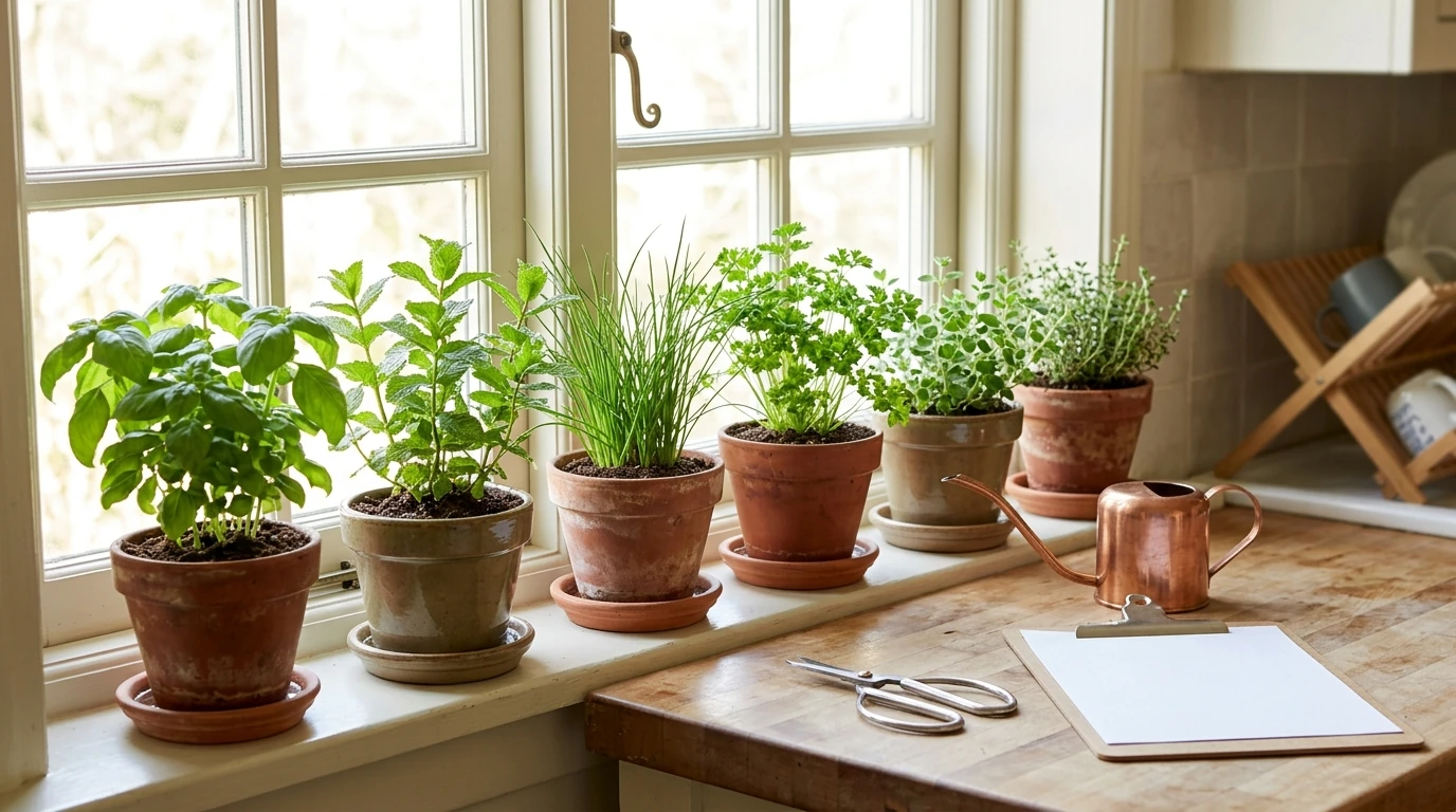 Indoor Herbs Made Easy: Light, Water & Care Checklist